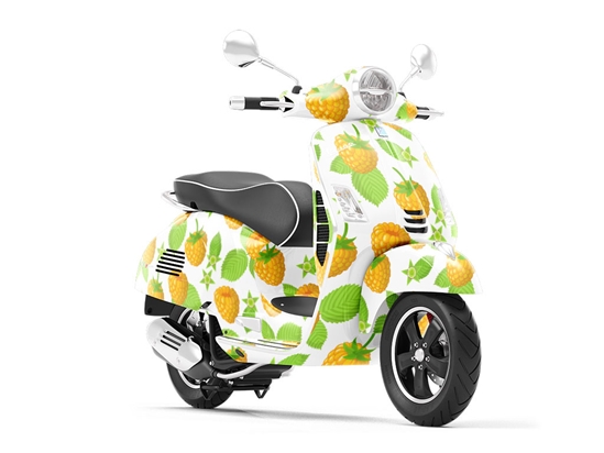 Golden Anne Fruit Vespa Scooter Wrap Film