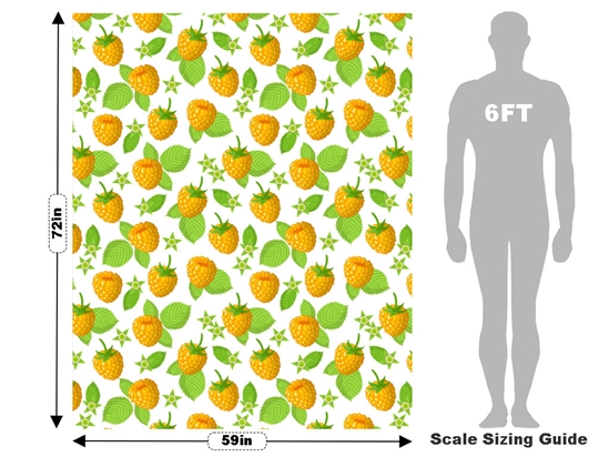 Golden Anne Fruit Vehicle Wrap Scale