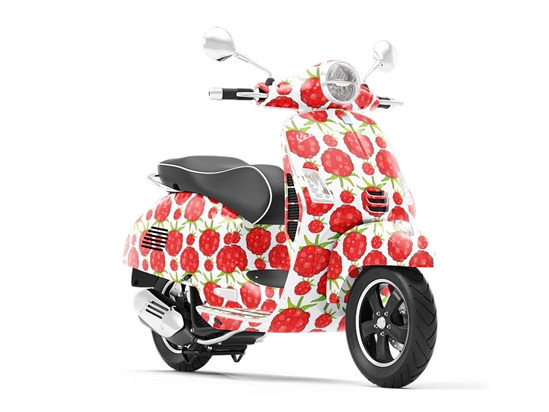 Jewel White Fruit Vespa Scooter Wrap Film