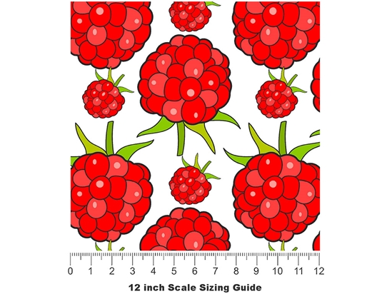 Jewel White Fruit Vinyl Film Pattern Size 12 inch Scale