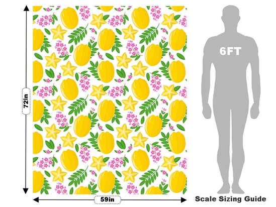 Romantic Kari Fruit Vehicle Wrap Scale