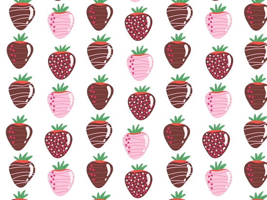 Chocolate Covered Fruit Vinyl Wrap Pattern