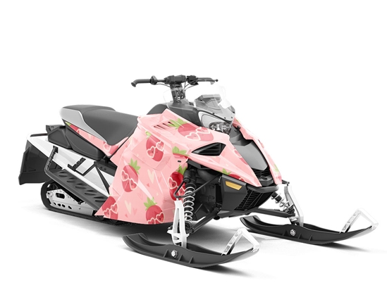 Rose Colored Glasses Fruit Custom Wrapped Snowmobile