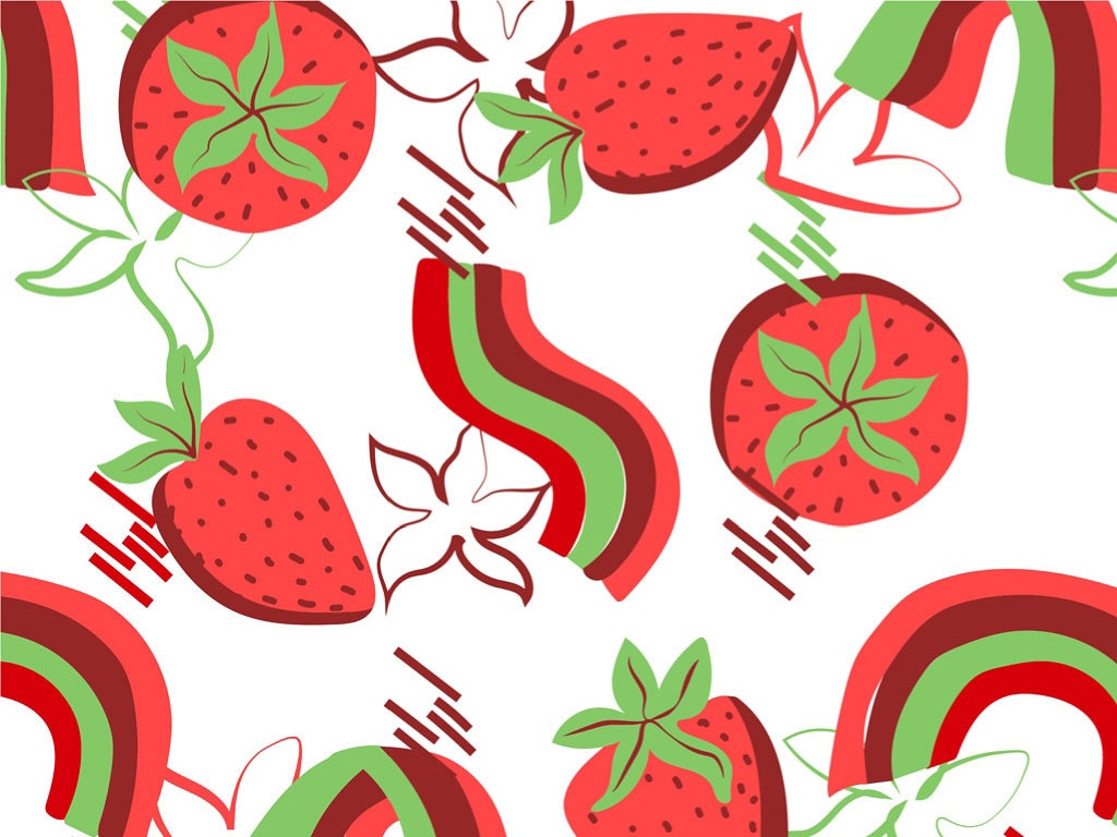 Strawberry Hill Fruit Vinyl Wrap Pattern