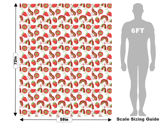 Strawberry Hill Fruit Vehicle Wrap Scale