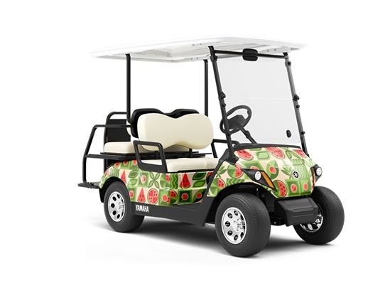 Mini Love Fruit Wrapped Golf Cart