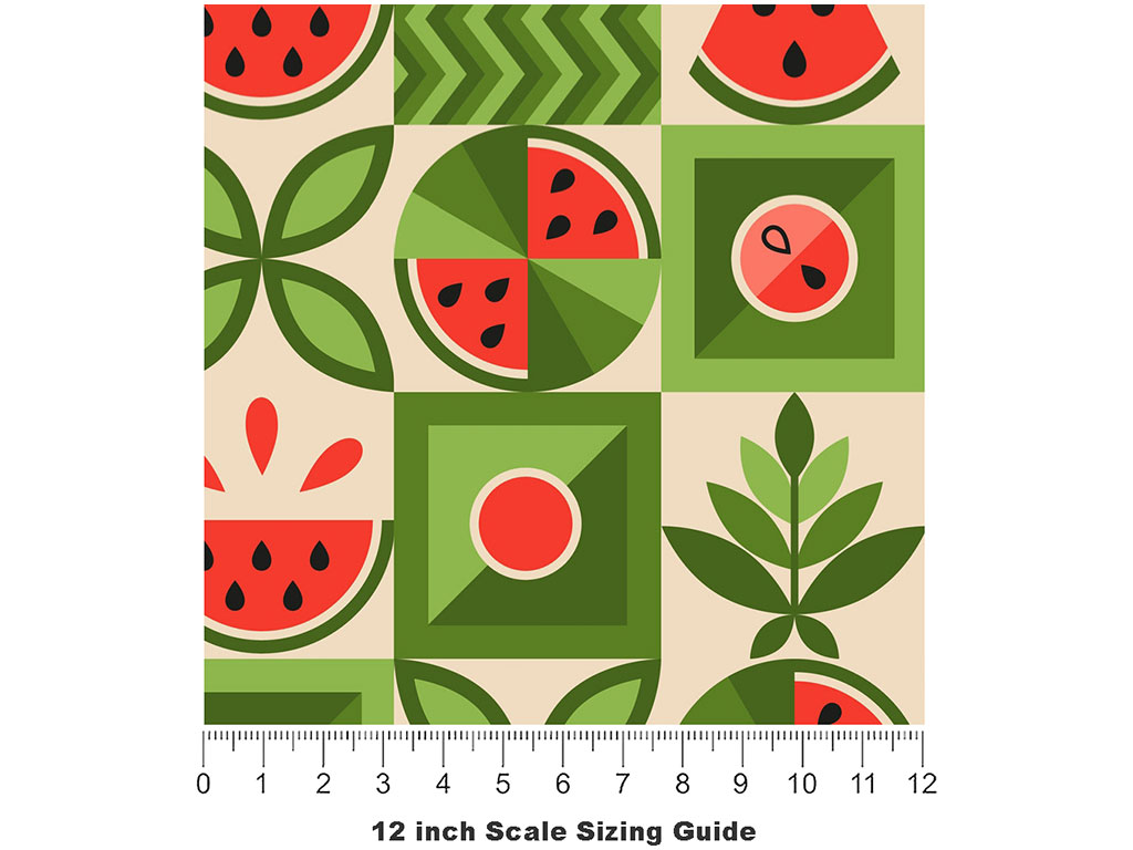 Mini Love Fruit Vinyl Film Pattern Size 12 inch Scale