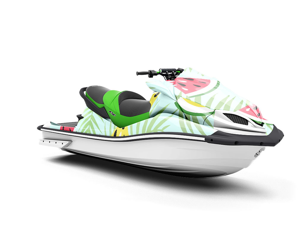 Orange Crisp Fruit Jet Ski Vinyl Customized Wrap