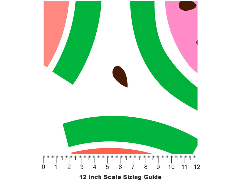 Picnic Variety Fruit Vinyl Film Pattern Size 12 inch Scale