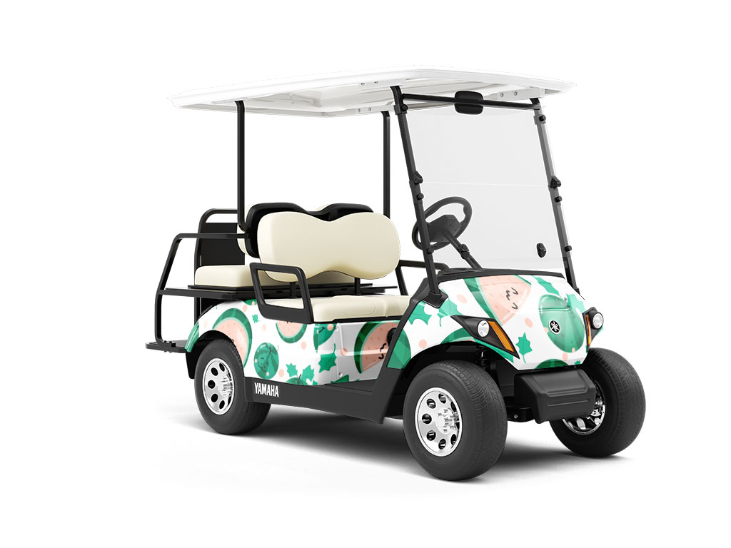 Seedless Smiles Fruit Wrapped Golf Cart