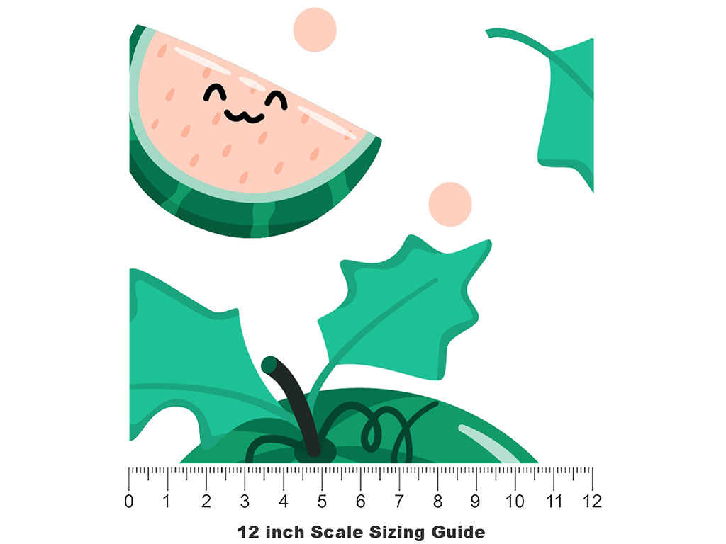 Seedless Smiles Fruit Vinyl Film Pattern Size 12 inch Scale