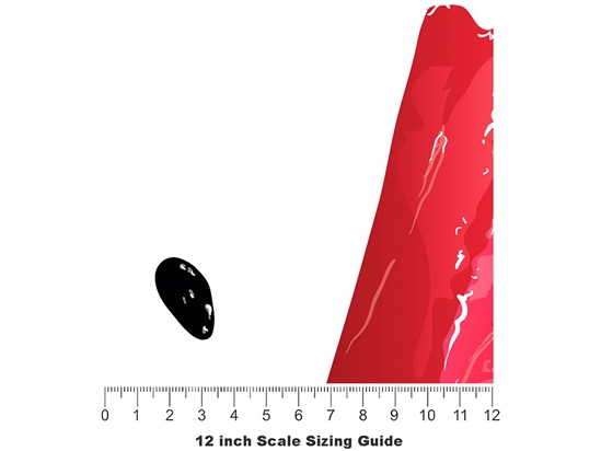 Single Slice Fruit Vinyl Film Pattern Size 12 inch Scale