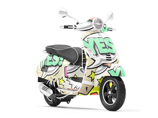 Boom Pow Gaming Vespa Scooter Wrap Film