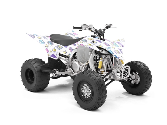 Retro Doodles Gaming ATV Wrapping Vinyl