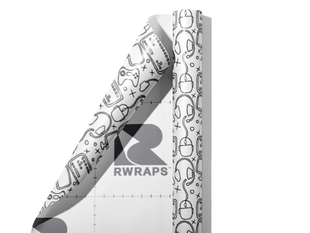 White Setup Gaming Wrap Film Sheets