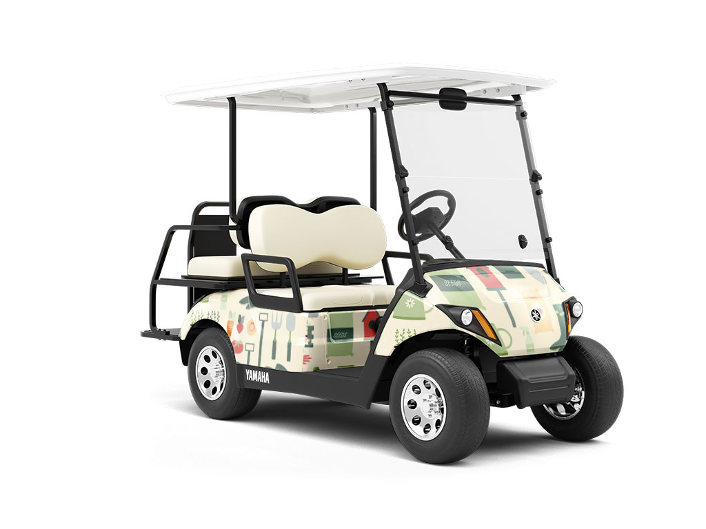 Yard Life Gardening Wrapped Golf Cart