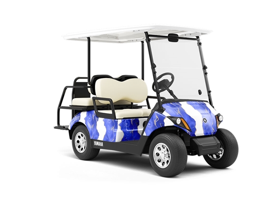 Blue Jay Gemstone Wrapped Golf Cart