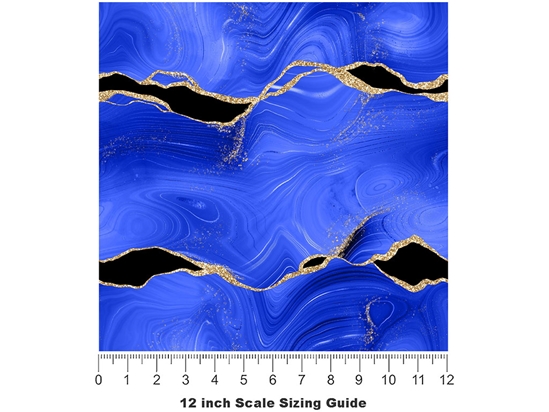 Lost Lagoon Gemstone Vinyl Film Pattern Size 12 inch Scale