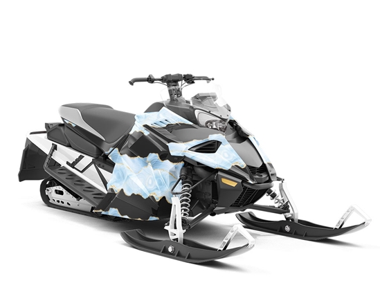 Mazarine Butterfly Gemstone Custom Wrapped Snowmobile