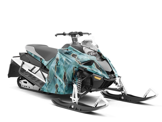 Natural Fury Gemstone Custom Wrapped Snowmobile