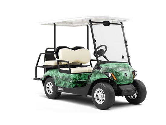 Enchanting Esmeralda Gemstone Wrapped Golf Cart