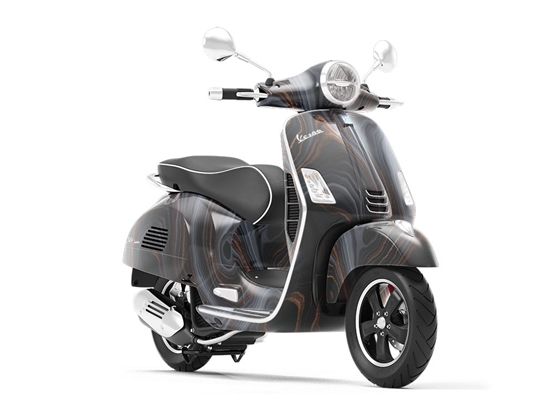 Black Ice Gemstone Vespa Scooter Wrap Film