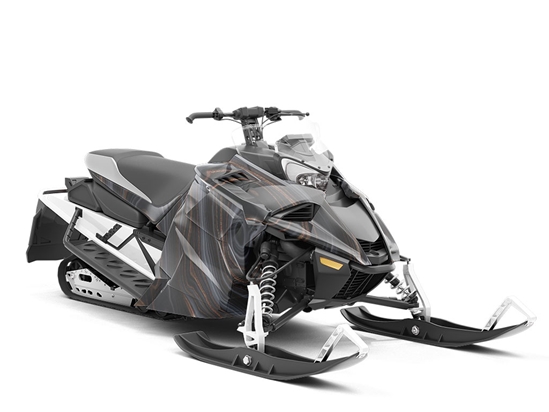 Black Ice Gemstone Custom Wrapped Snowmobile