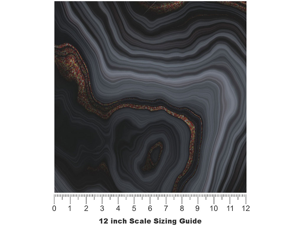 Black Ice Gemstone Vinyl Film Pattern Size 12 inch Scale