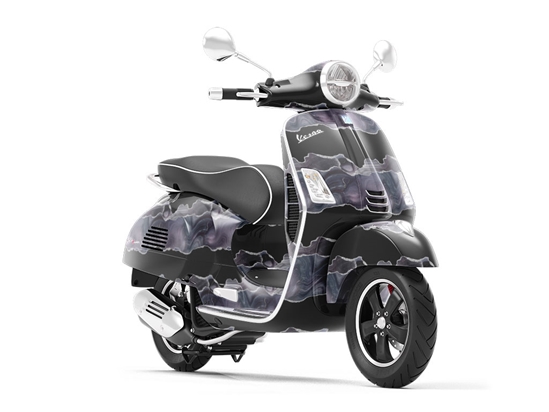 Black Spinel Gemstone Vespa Scooter Wrap Film