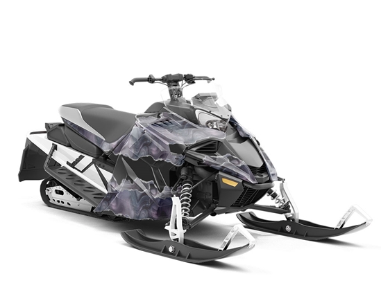 Black Spinel Gemstone Custom Wrapped Snowmobile