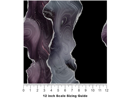 Ghostly Feelings Gemstone Vinyl Film Pattern Size 12 inch Scale