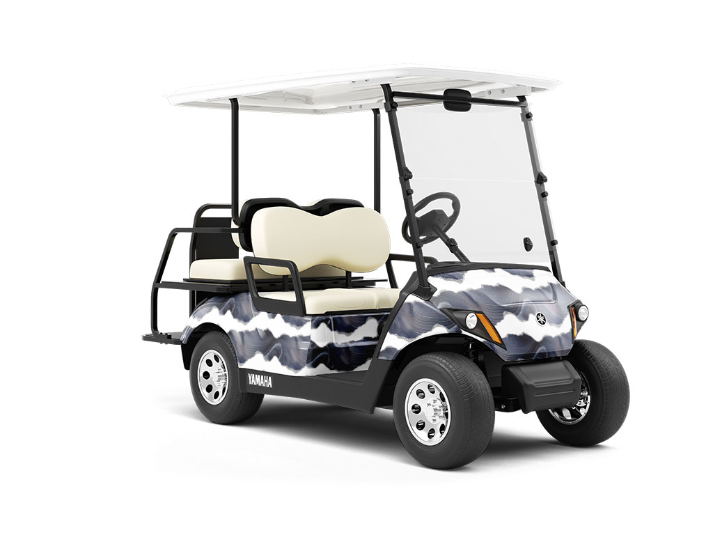 Muscovite Mica Gemstone Wrapped Golf Cart