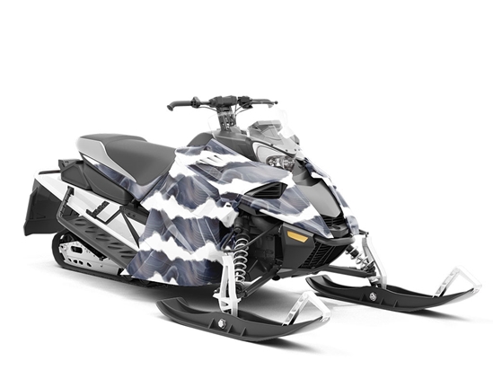 Muscovite Mica Gemstone Custom Wrapped Snowmobile