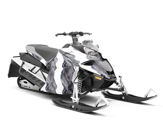 Silver Slices Gemstone Custom Wrapped Snowmobile