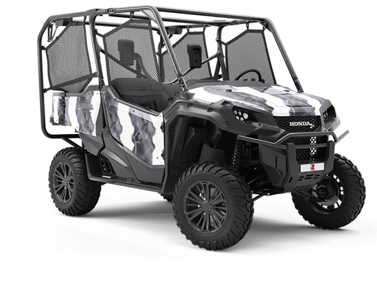 Silver Slices Gemstone Utility Vehicle Vinyl Wrap