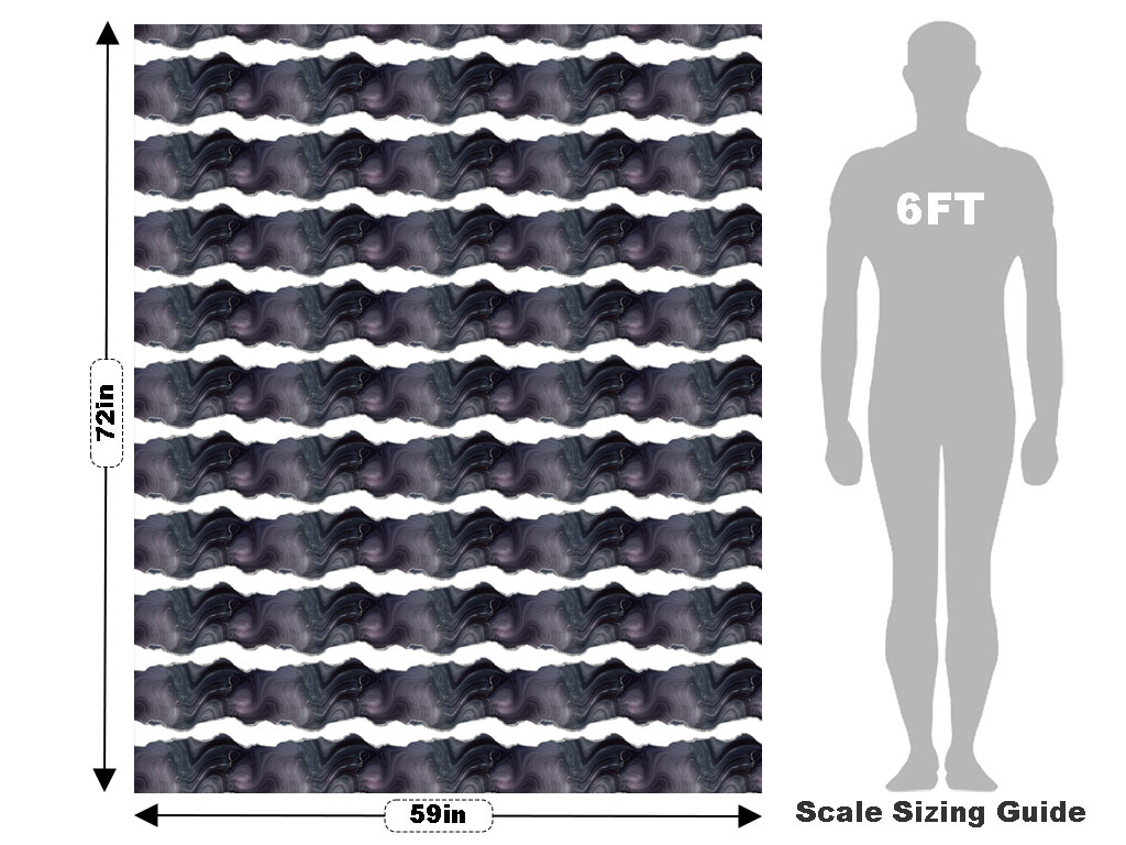 Turritella Fossil Gemstone Vehicle Wrap Scale