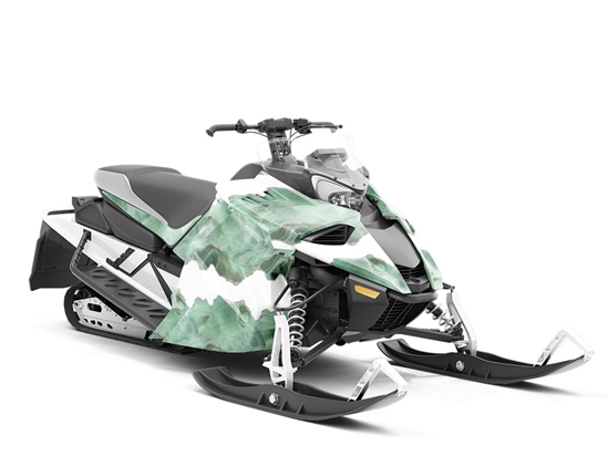 Grassy Knoll Gemstone Custom Wrapped Snowmobile