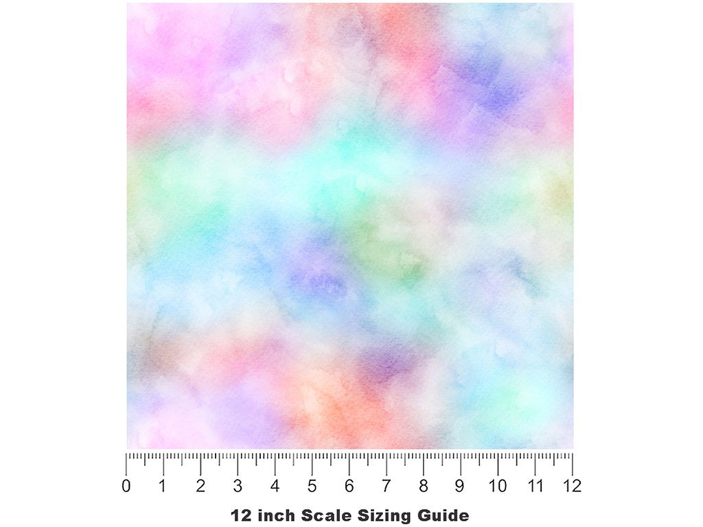 Virgin Rainbow Gemstone Vinyl Film Pattern Size 12 inch Scale