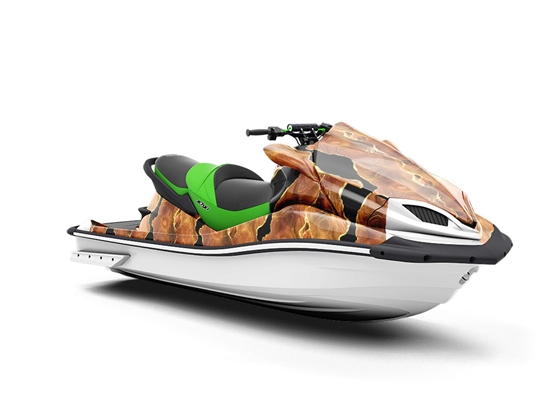 Paprika Swirls Gemstone Jet Ski Vinyl Customized Wrap