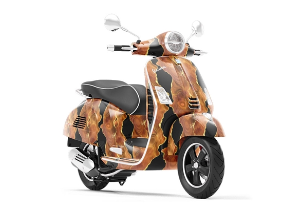 Paprika Swirls Gemstone Vespa Scooter Wrap Film