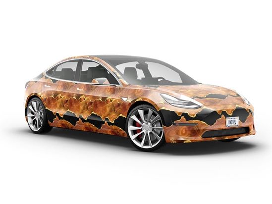 Paprika Swirls Gemstone Vehicle Vinyl Wrap