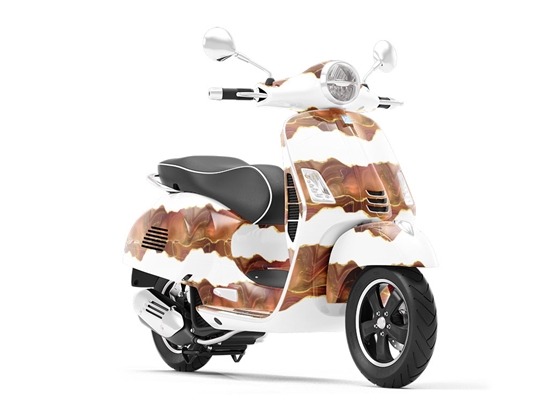 Slashed Sepia Gemstone Vespa Scooter Wrap Film