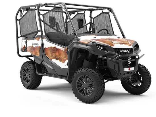 Slashed Sepia Gemstone Utility Vehicle Vinyl Wrap