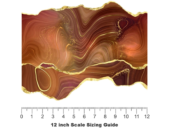 Slashed Sepia Gemstone Vinyl Film Pattern Size 12 inch Scale