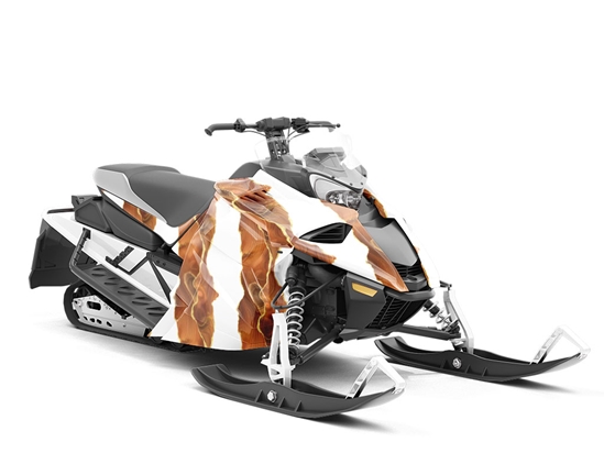 Sweet Potato Gemstone Custom Wrapped Snowmobile