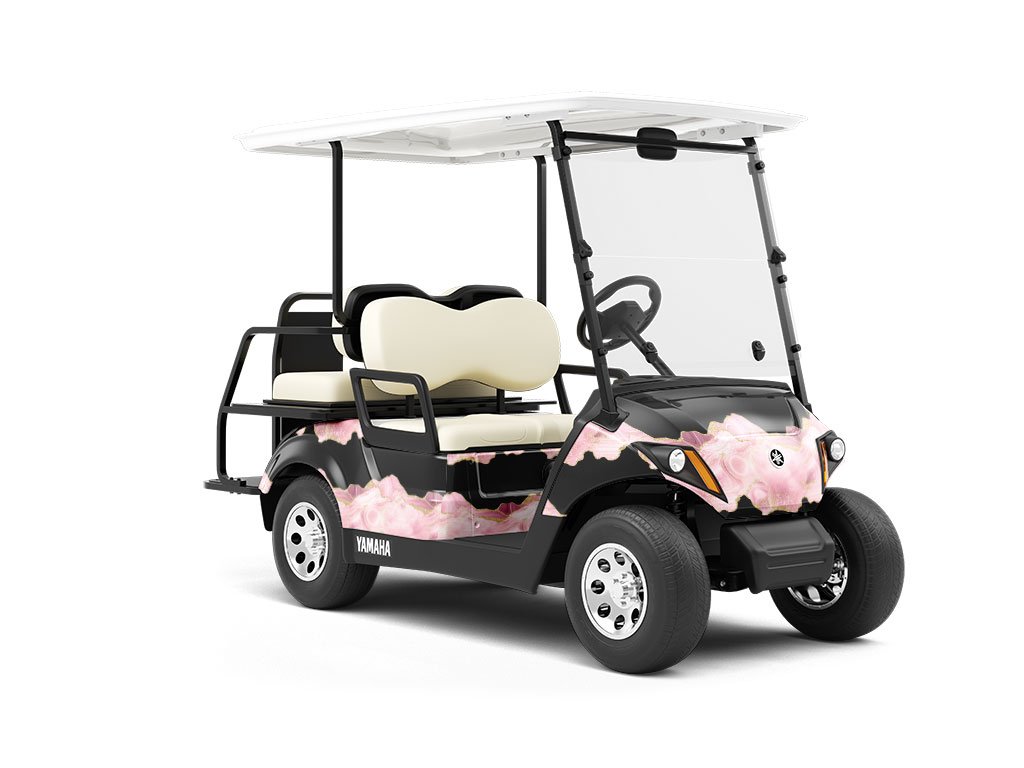 Playing Coy Gemstone Wrapped Golf Cart