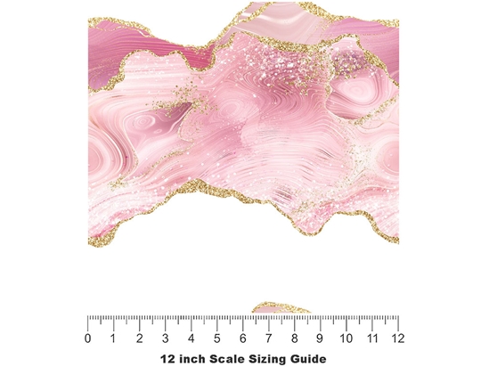 Princess Blush Gemstone Vinyl Film Pattern Size 12 inch Scale