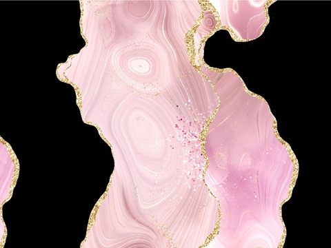 Rwraps™ Pink Agate Gemstone Print Vinyl Wrap Film - Rose Colored Glasses