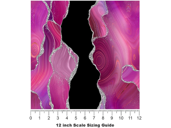 Magenta Madness Gemstone Vinyl Film Pattern Size 12 inch Scale