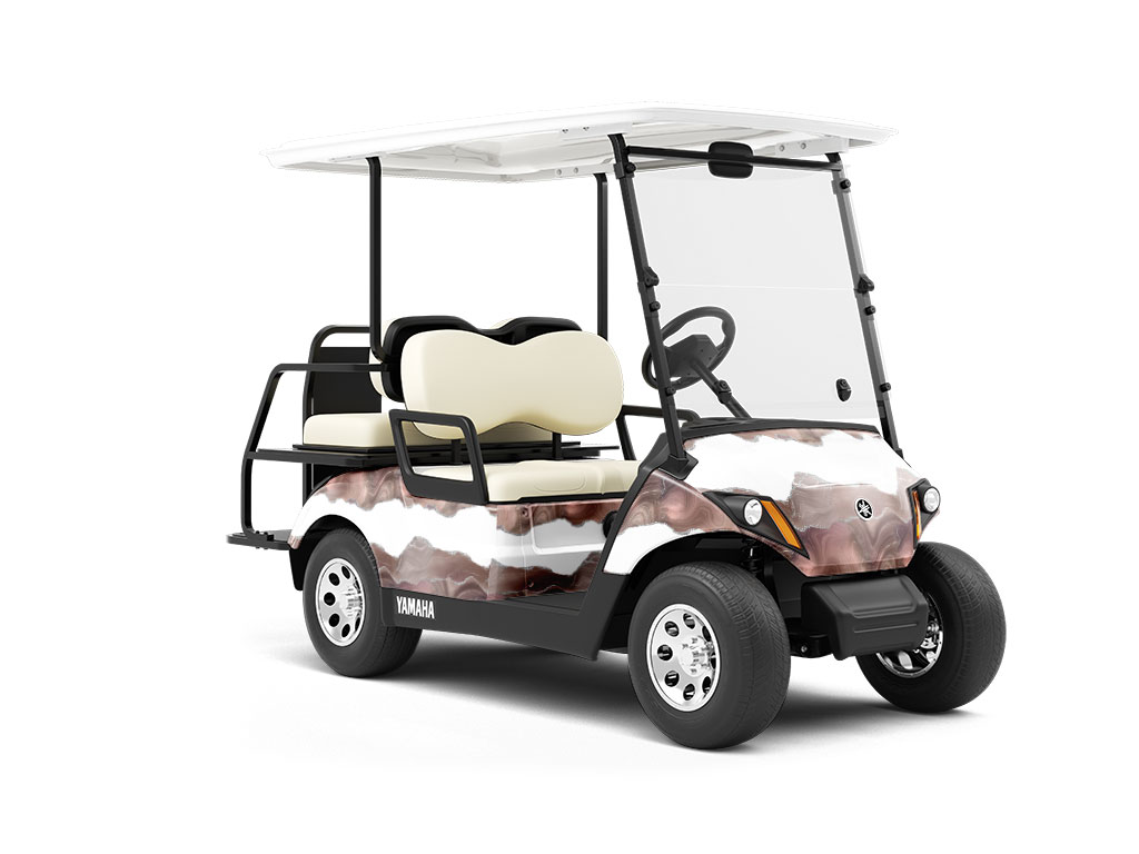 Mellow Mauve Gemstone Wrapped Golf Cart